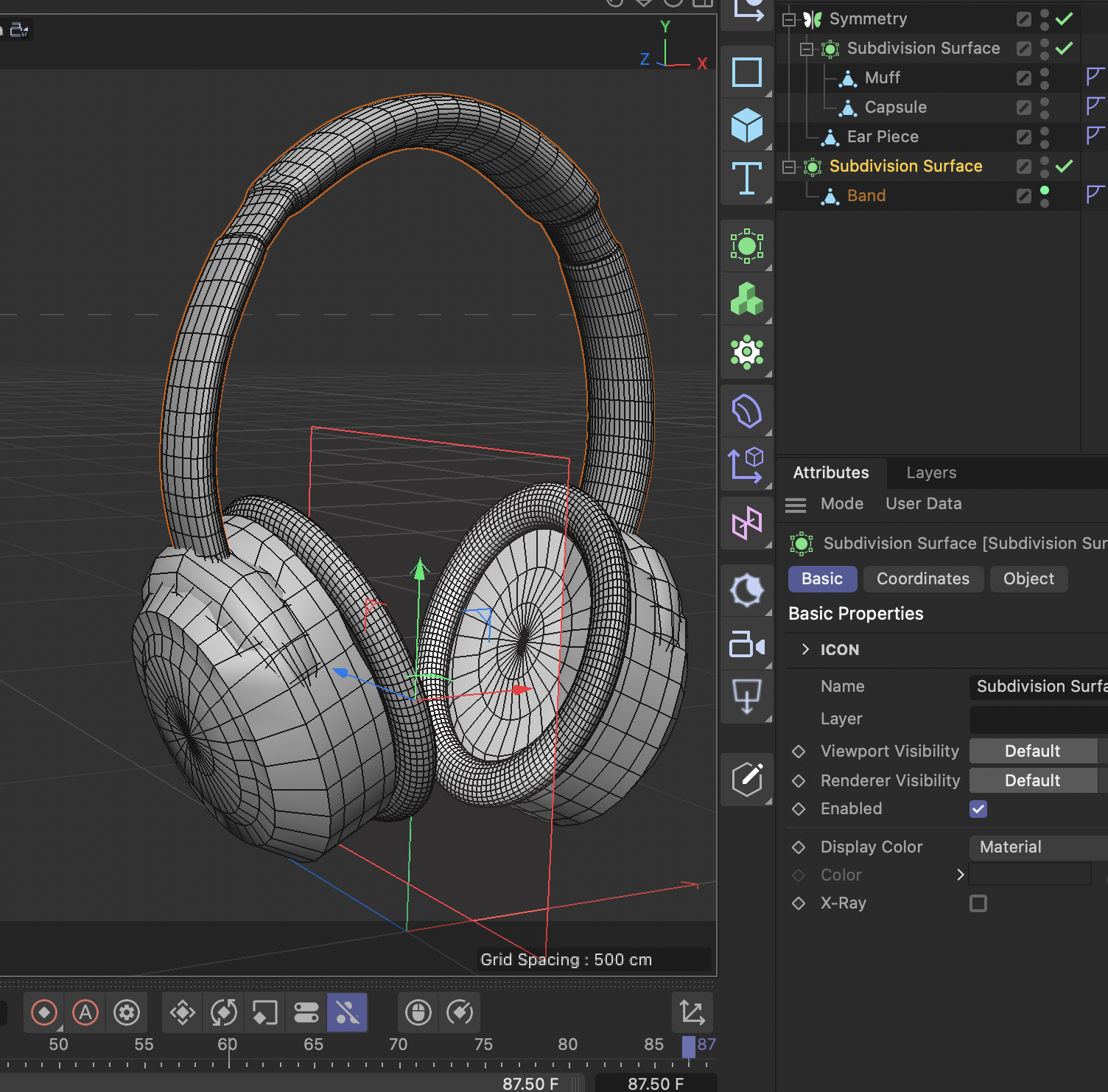 most the way through, I realized there needed to be more polygons to be able to texture it properly... So i redid it.