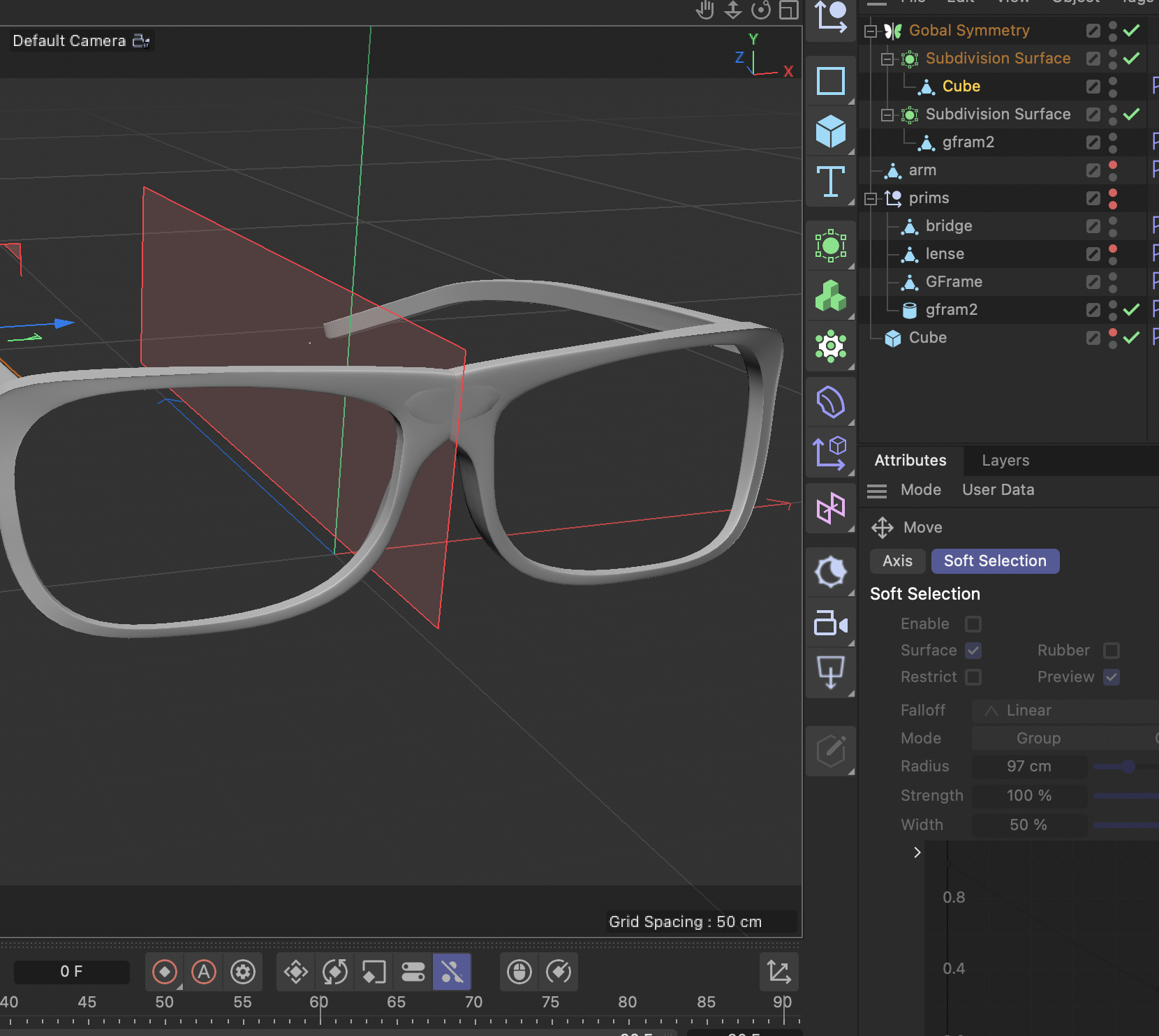 The symmetry tool and axis symmetry helped visualize changes much simpler.