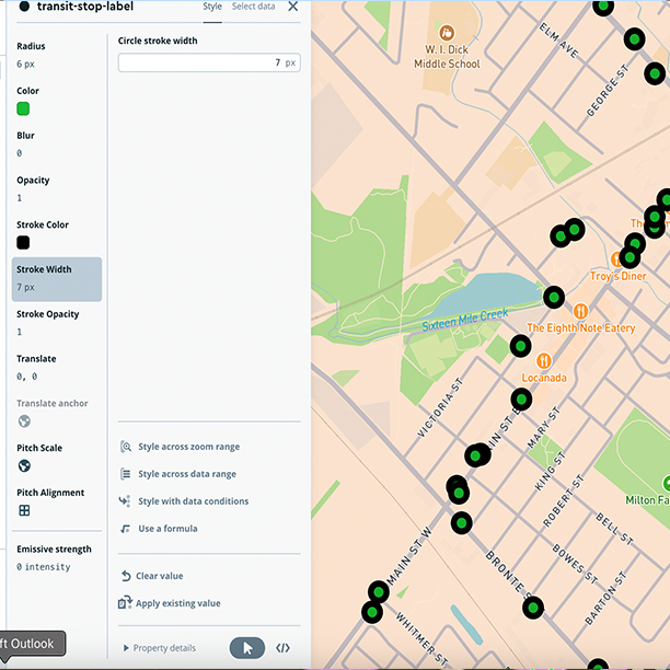 Exploring Mapbox and it's multitude of styling options and data set functionality
