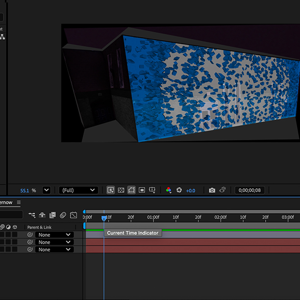 Exploring projection mapping and how to implememnt it onto real-world spaces through Adobe After effects