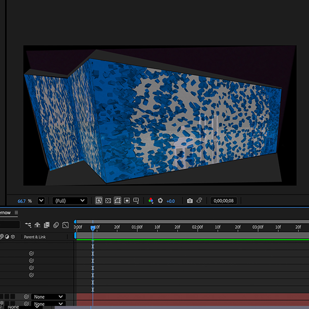 Exploring projection mapping and how to implememnt it onto real-world spaces through Adobe After effects