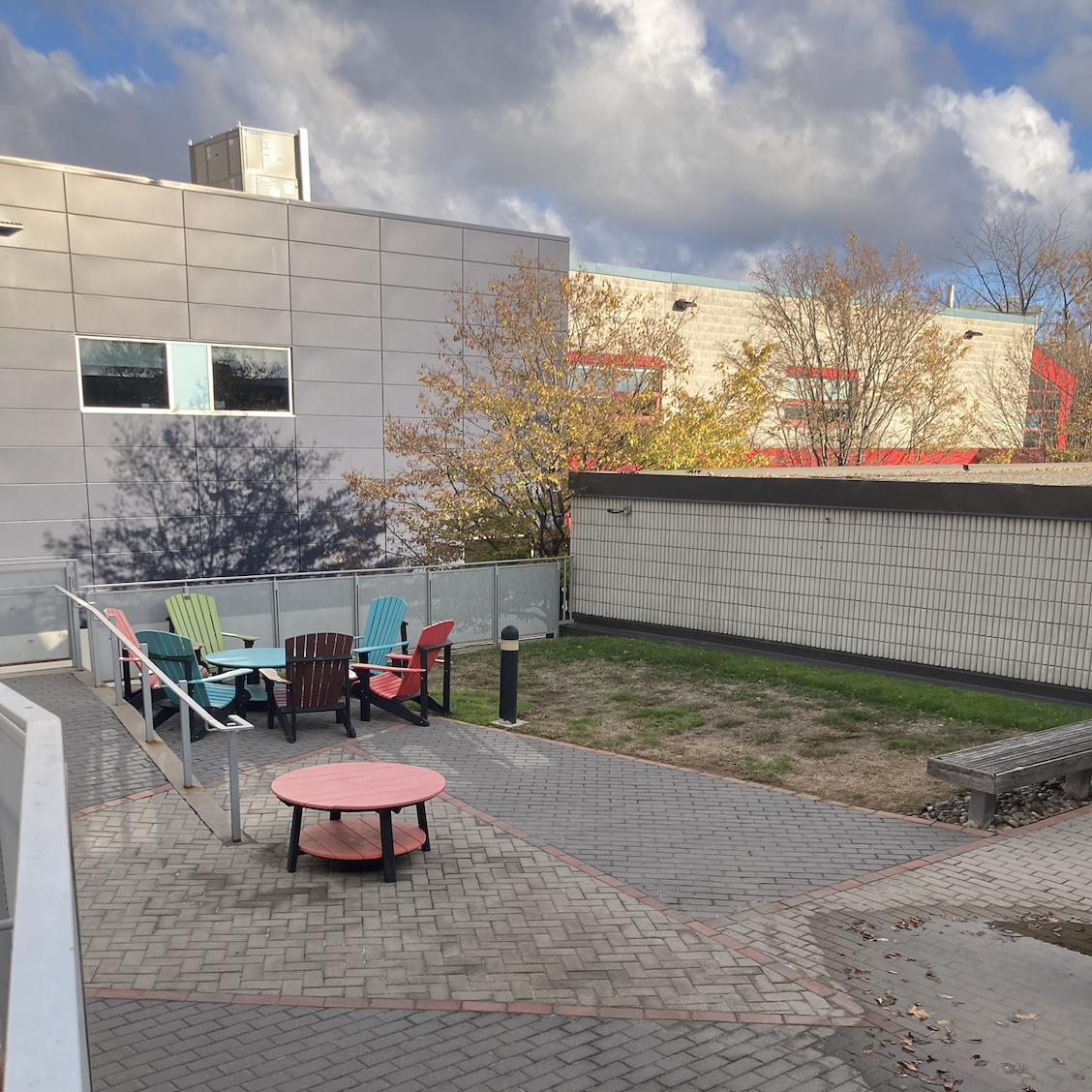 Exploring campus and finding areas that can be improved, disregarding budget and focusing on the use of the space.