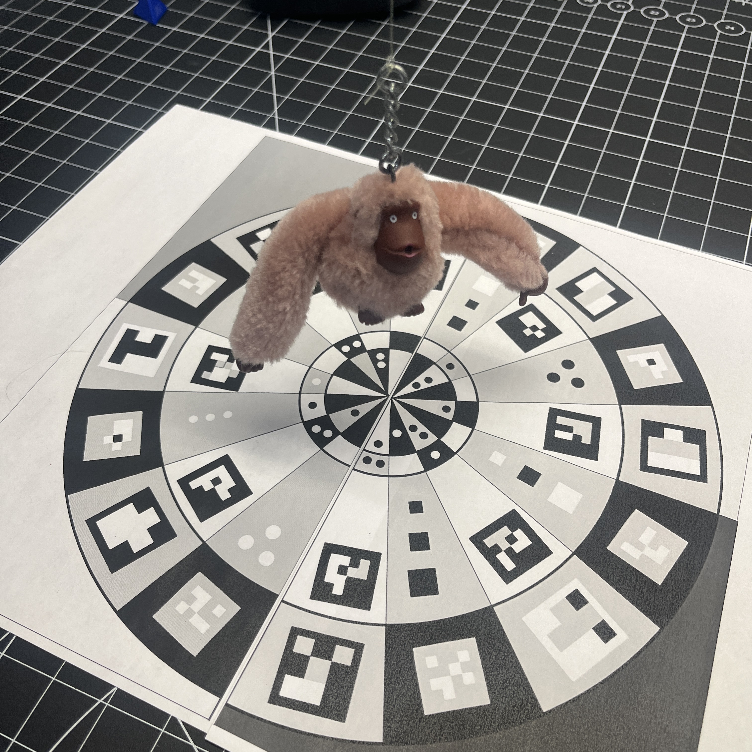 he was difficult to scan due to hhis very flat nature, so I hoisted him a bit off the ground