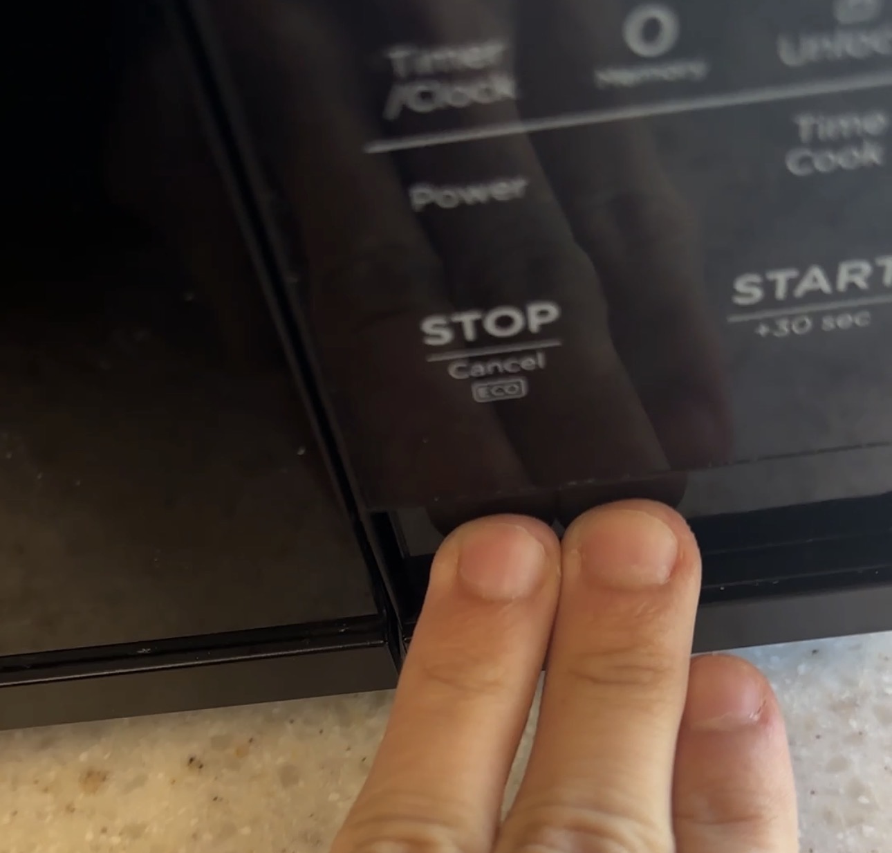 recording of the microwave in the cafeteria