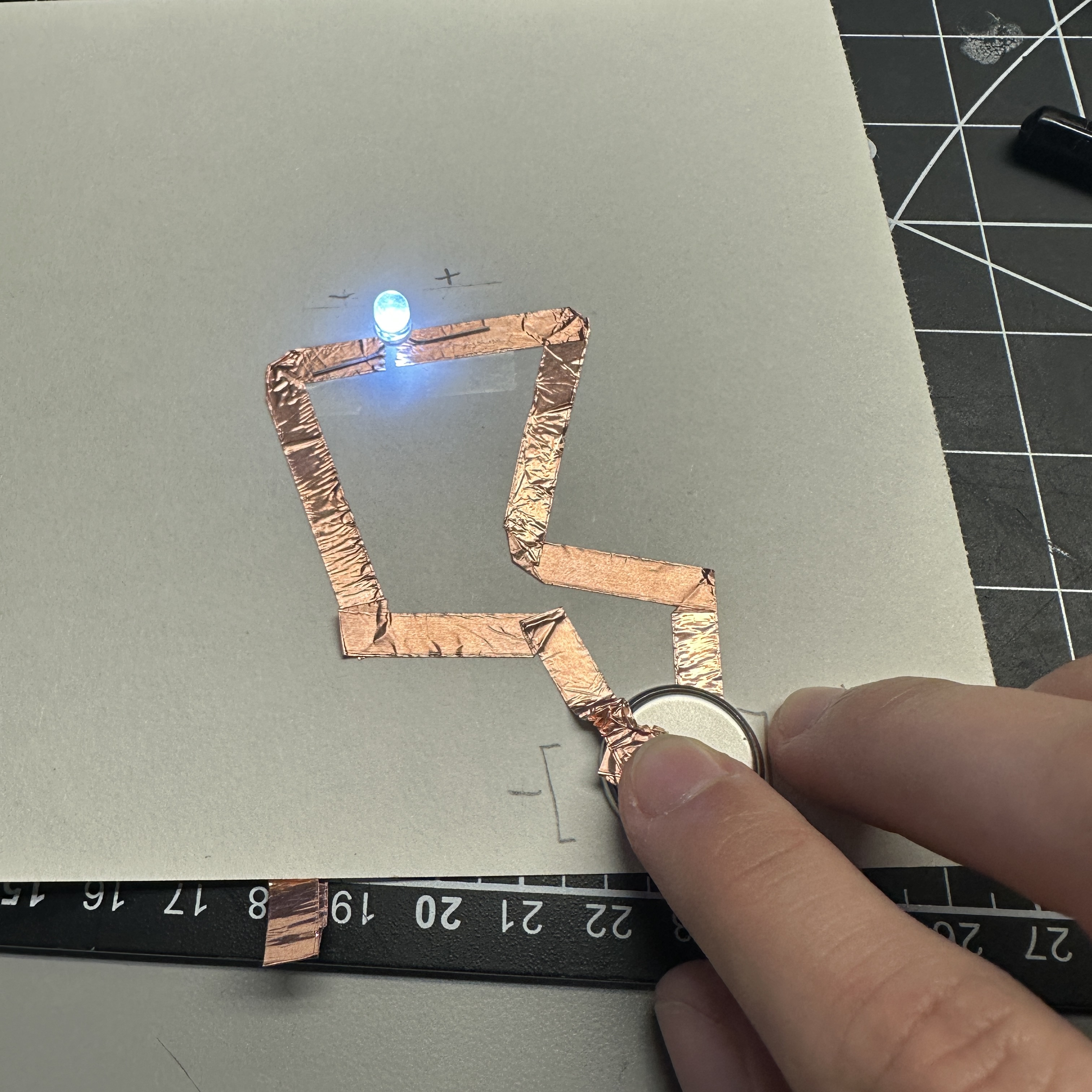 Thinking about soft-circuits and attempting to learn how to sew circuits