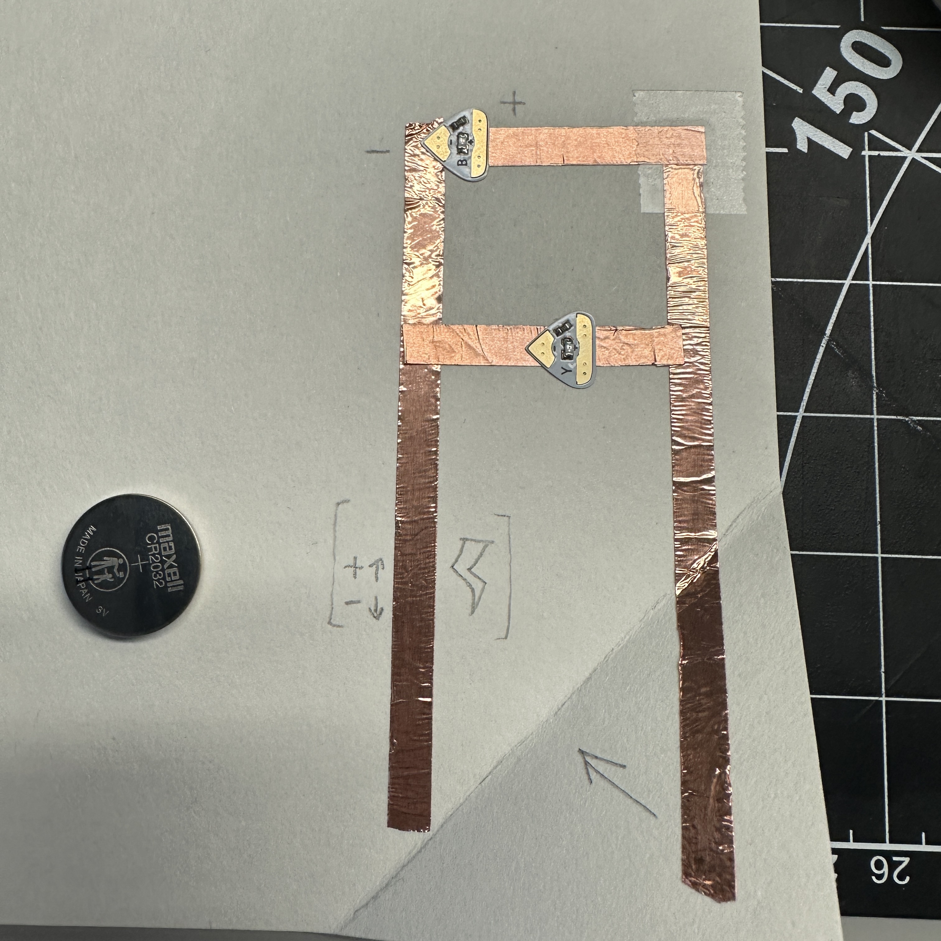 working with basic knowledge, I started to work with simple series circuits on paper.