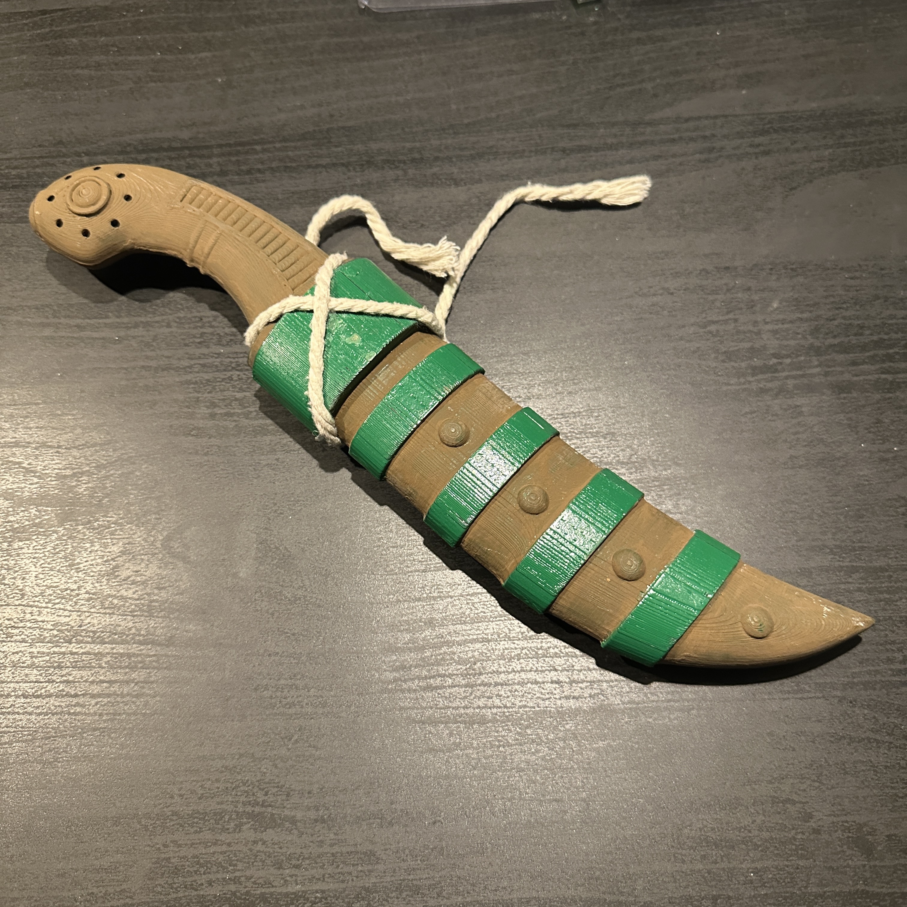 Using my cosplay knife, I imagined how a circuit would work to shine an LED when the sword is sheathed completely.